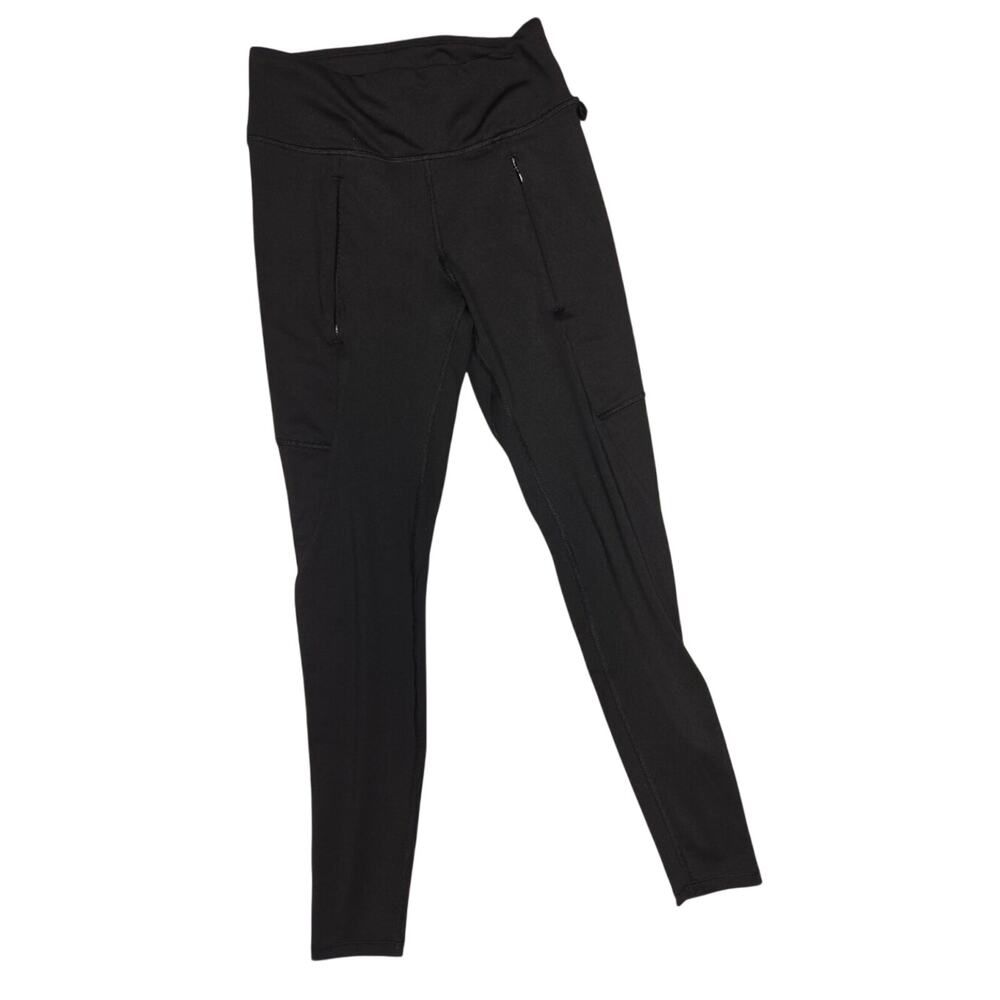 Express Black High Waisted Athletic Leggings with Zipper Pockets Size S